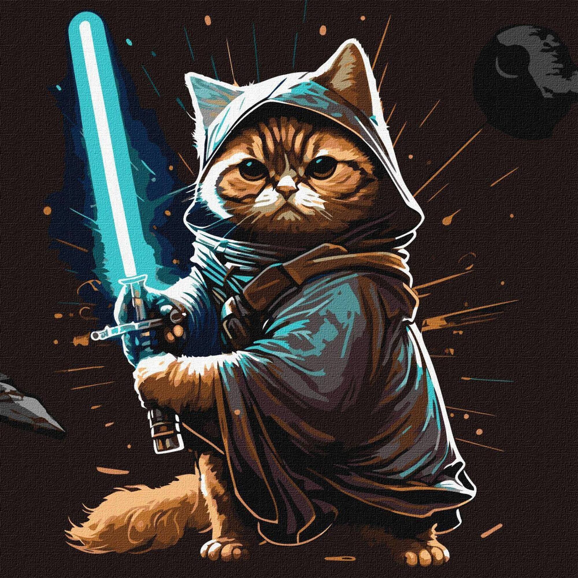 Ideyka Warrior Cat Painting by Numbers Kit